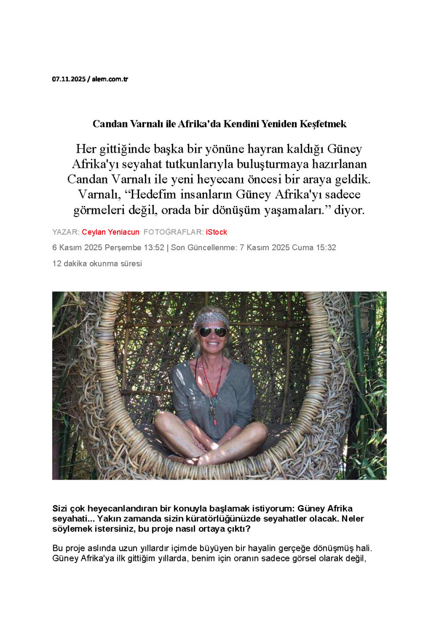 Candan Varnalı ile Afrika'da Kendini Yeniden Keşfetmek
