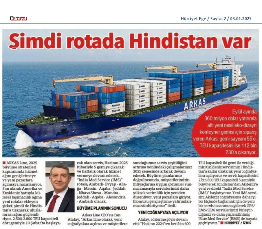 Şimdi rotada Hindistan var