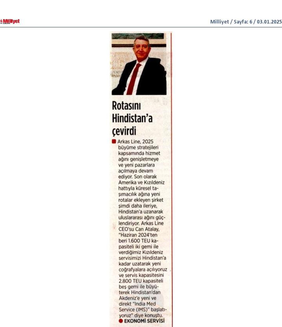 Rotasını Hindistan'a çevirdi