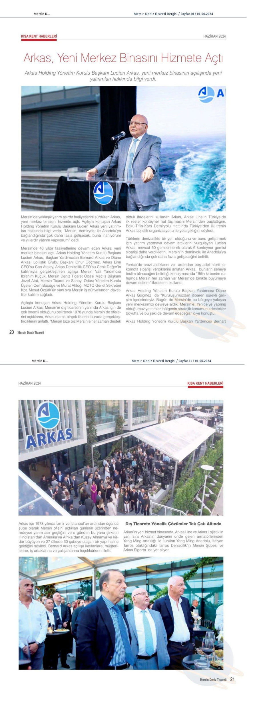 Arkas, yeni merkez binasını hizmete açtı