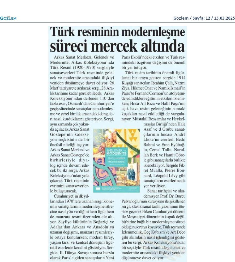 Türk resminin modernleşme süreci mercek altında
