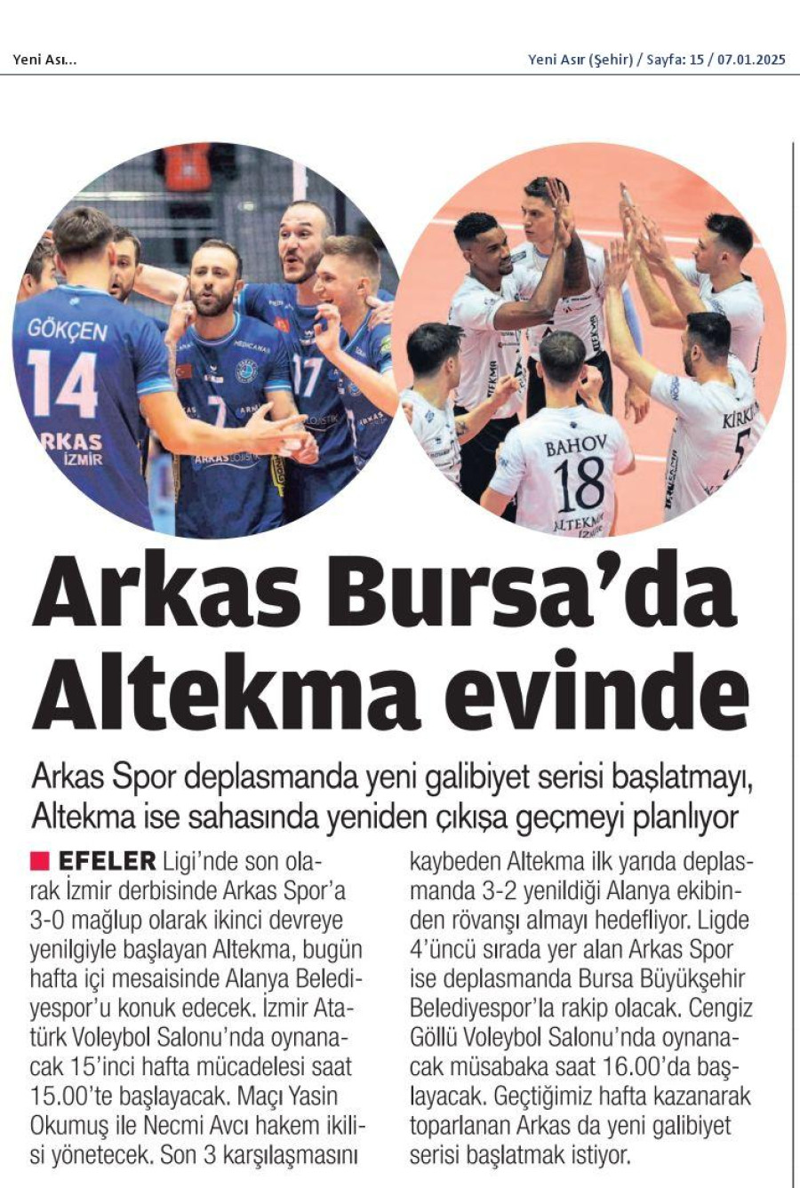 Arkas Bursa'da Altekma evinde