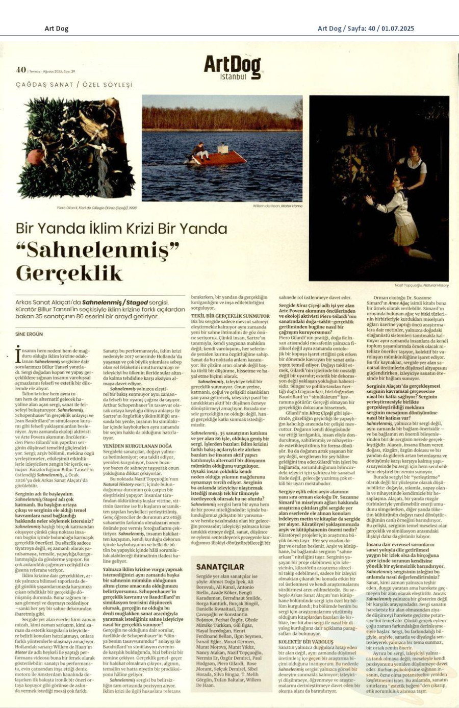 Bir Yanda İklim Krizi Bir Yanda Sahnelenmiş Gerçeklik