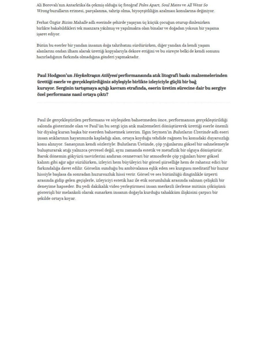 Yazılmakta Olan Geleceğin Sahnesi