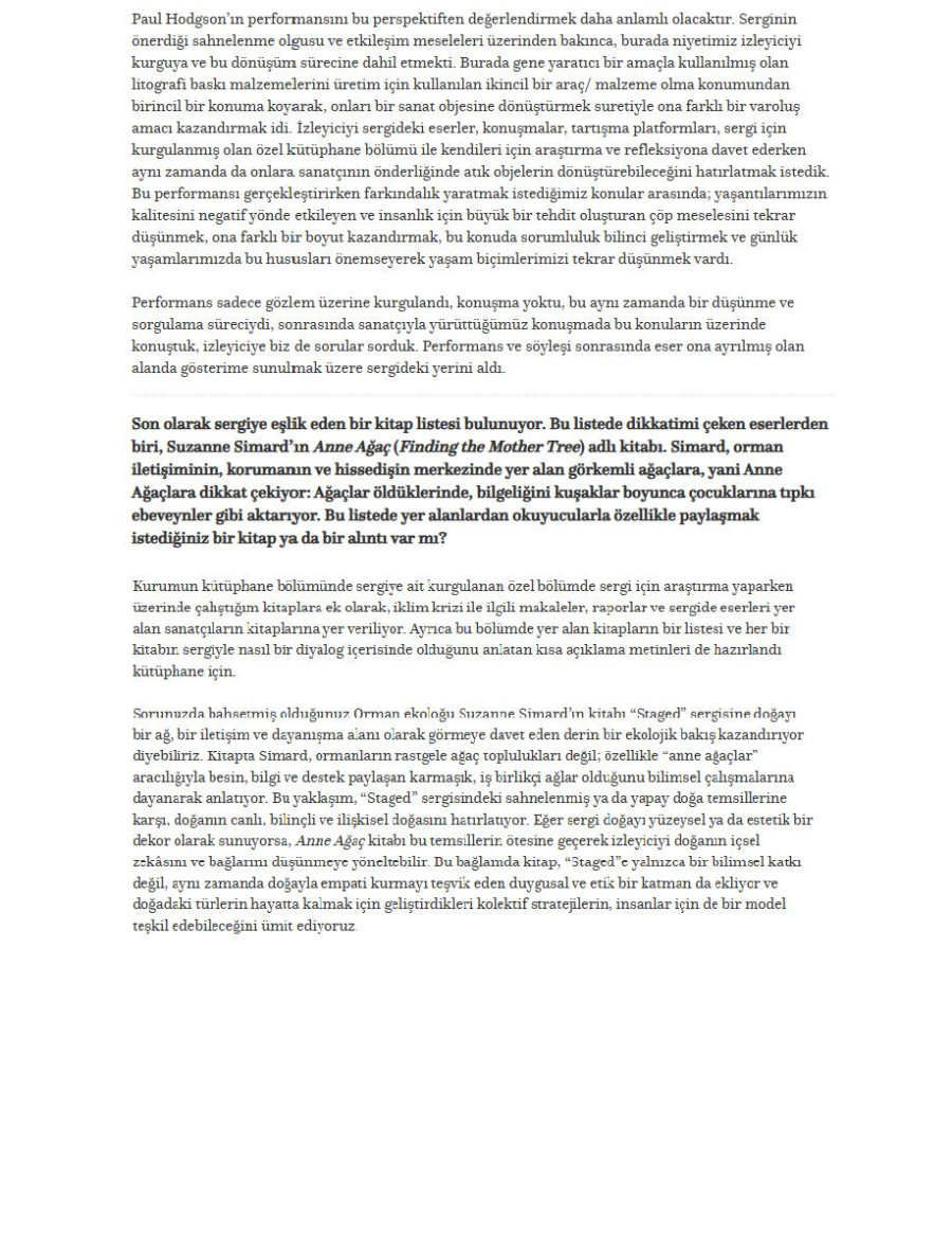 Yazılmakta Olan Geleceğin Sahnesi