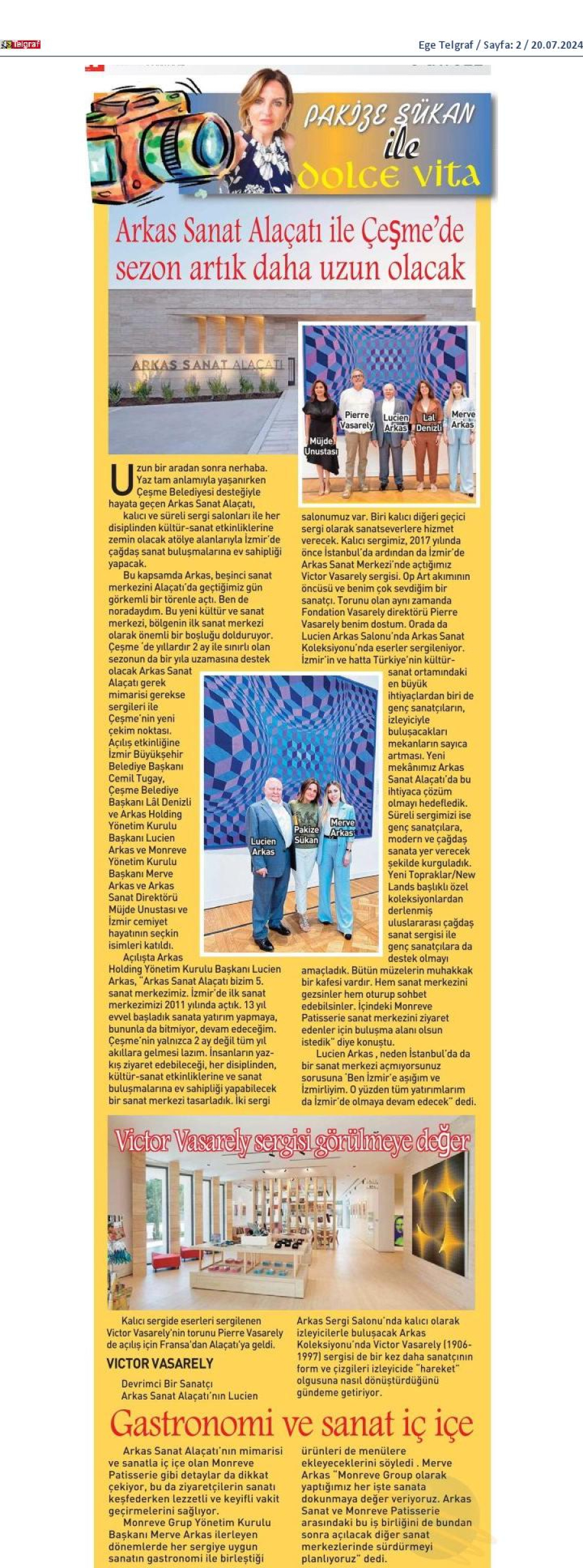 Arkas Sanat Alaçatı ile Çeşme'de sezon artık daha uzun olacak