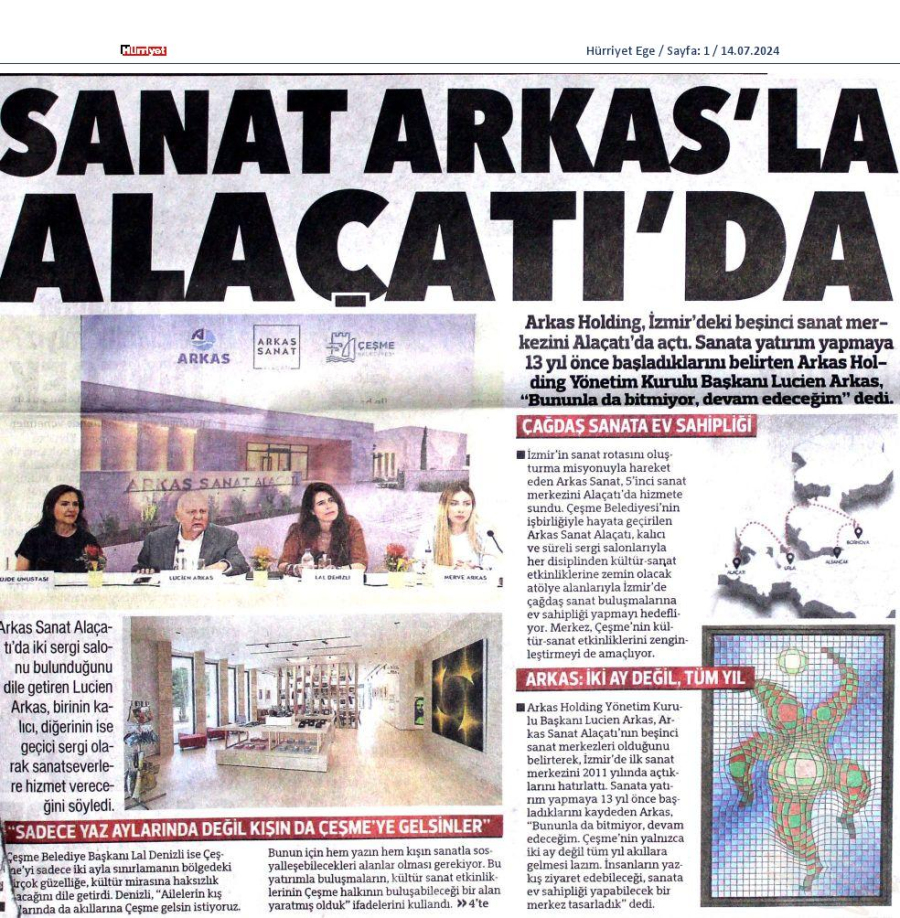 Sanat Arkas'la Alaçatı'da