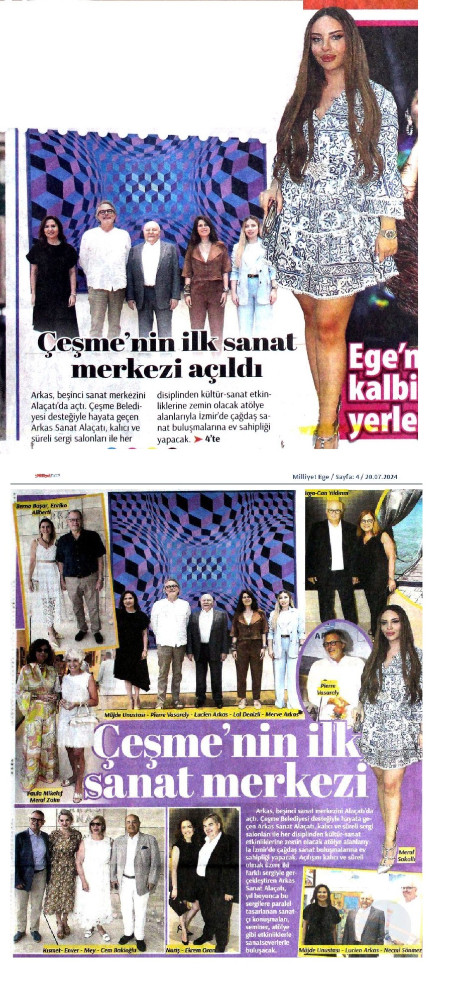 Çeşme'nin ilk sanat merkezi açıldı