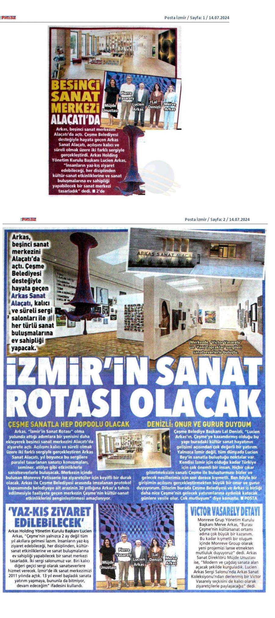 İzmir'in sanat rotası olacak