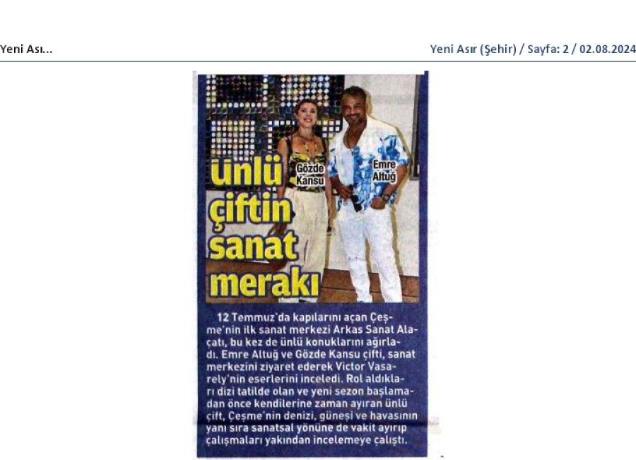 Ünlü çiftin sanat merakı