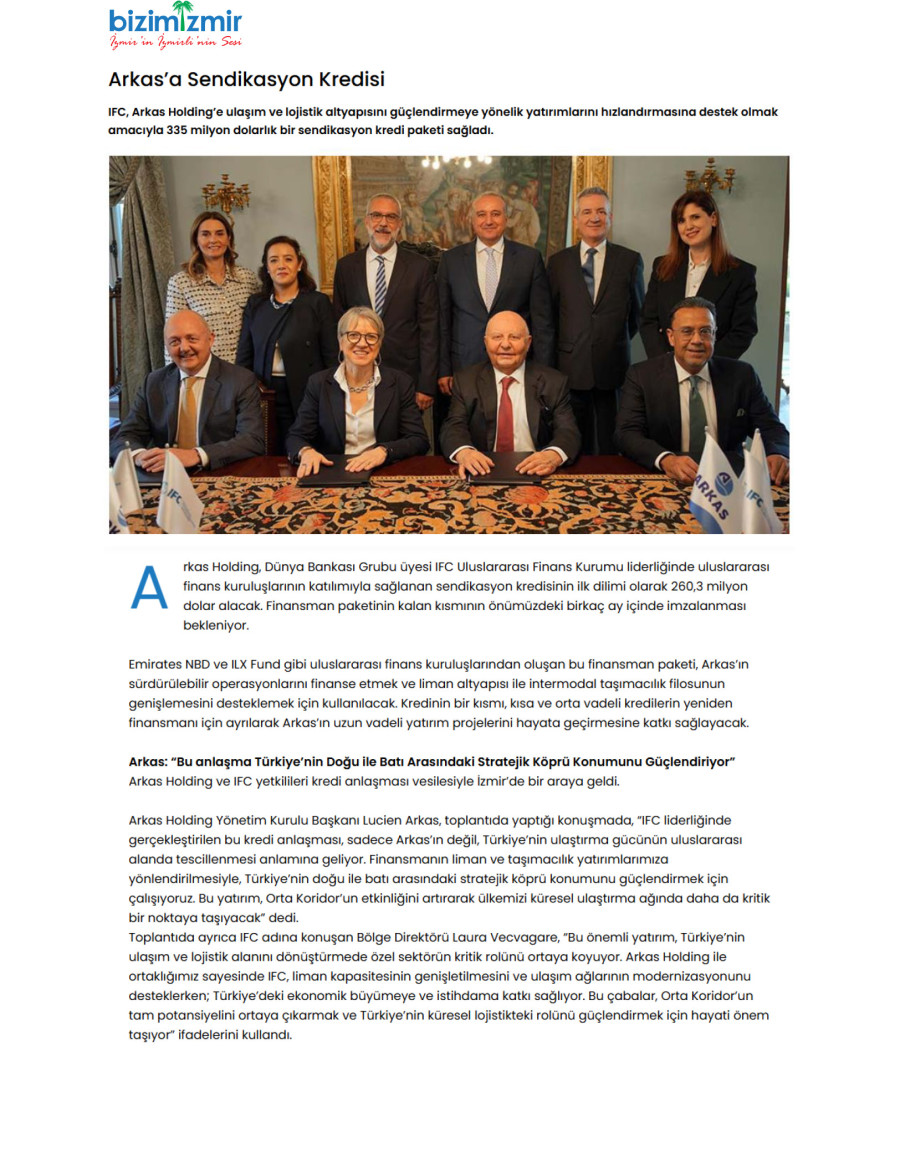 Arkas'a Sendikasyon Kredisi