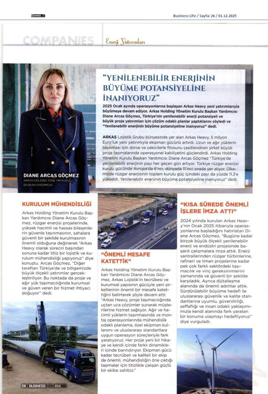 Yenilenebilir Enerjinin Büyüme Potansiyeline İnanıyoruz