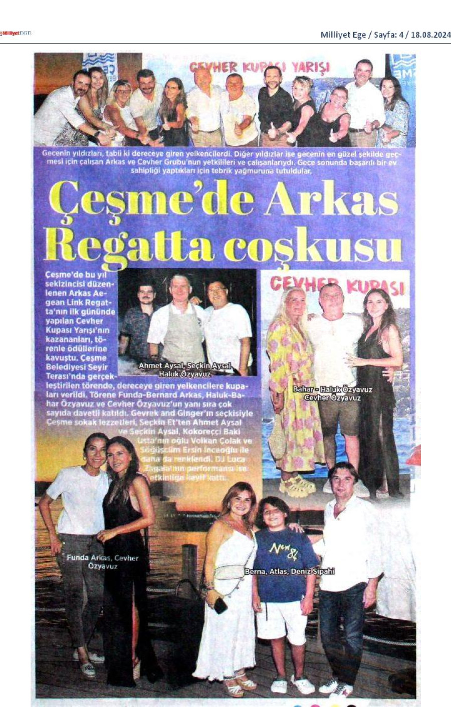 Çeşme'de Arkas Regatta coşkusu