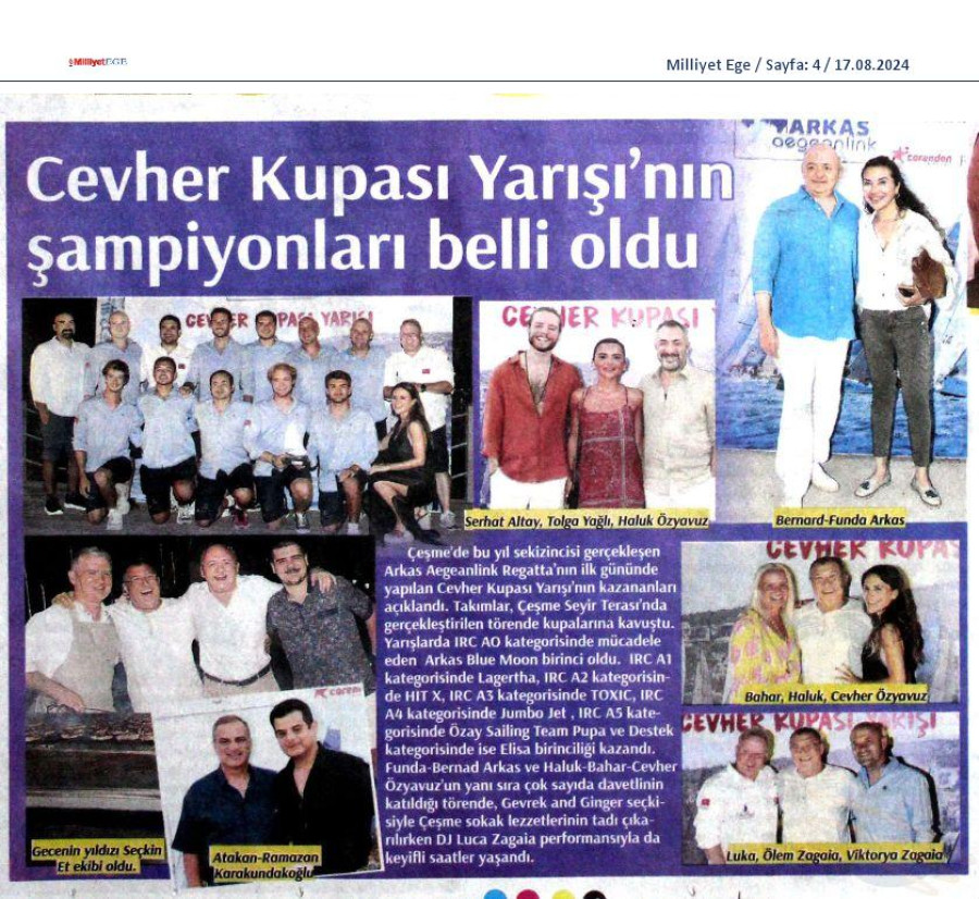 Cevher Kupası Yarışı'nın sonucu belli oldu