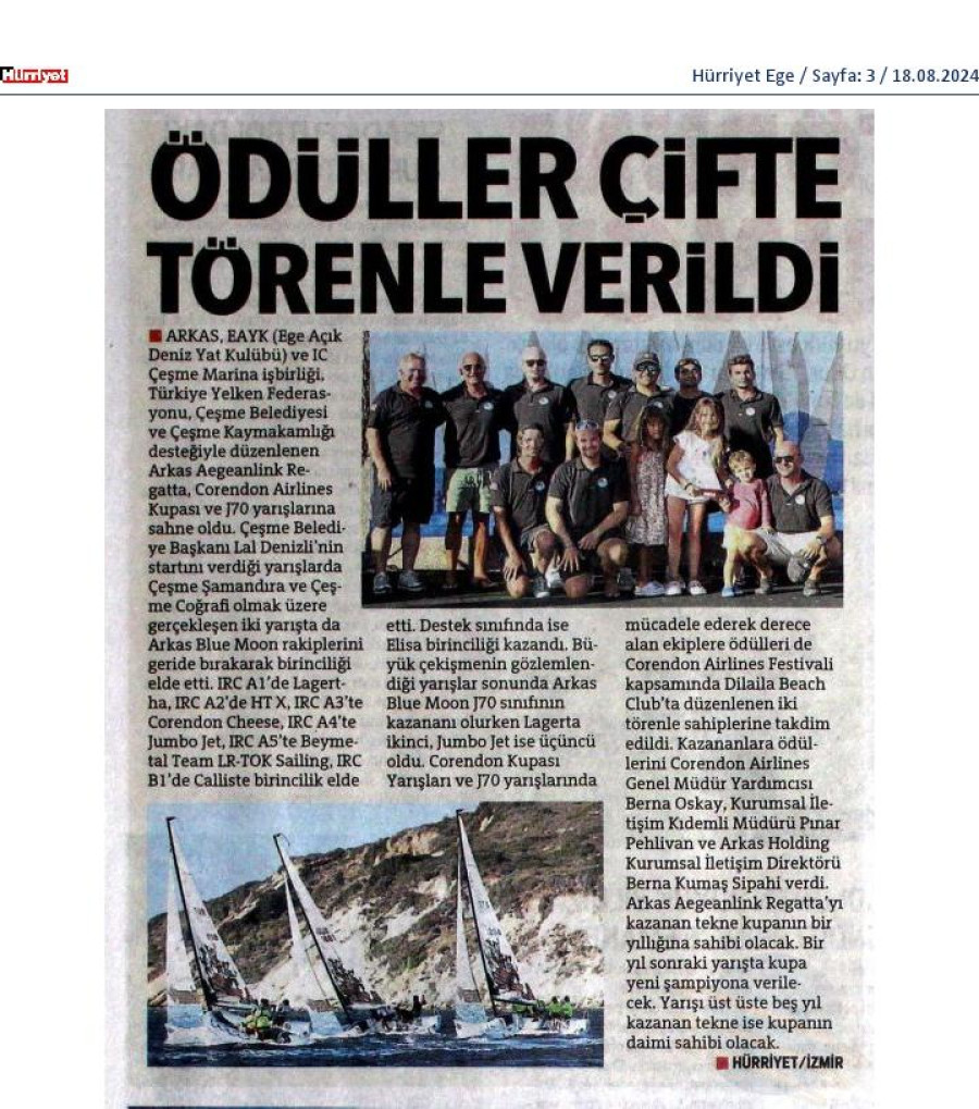 Ödüller çifte törenle verildi