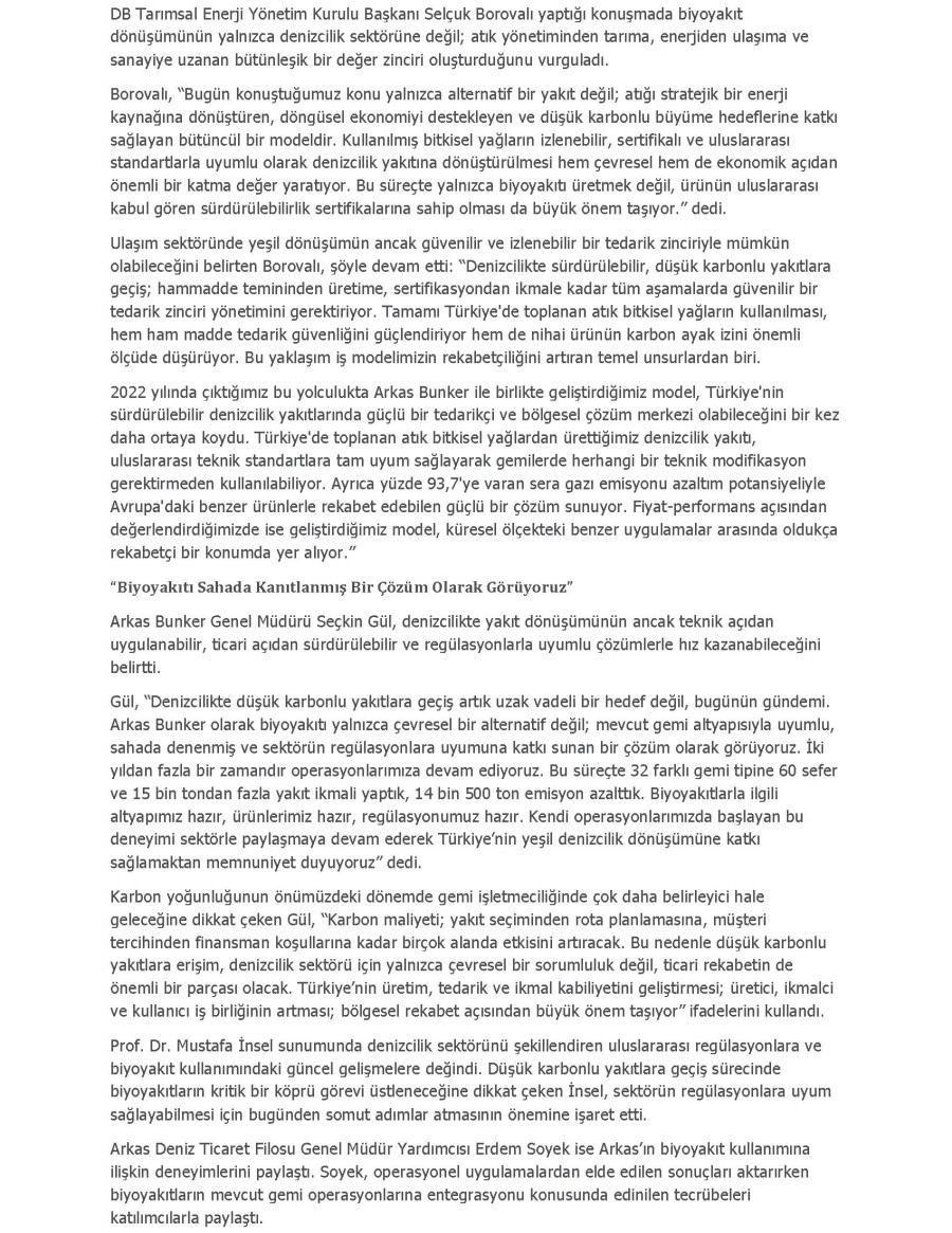 Küresel Tİcaretin Rotası Düşük Karbonlu Yakıtlara Dönüyor