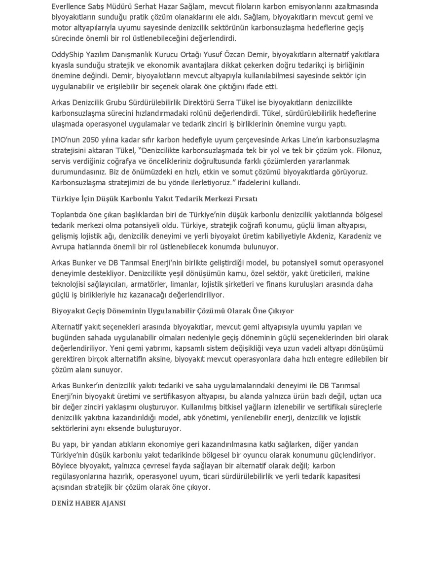Küresel Tİcaretin Rotası Düşük Karbonlu Yakıtlara Dönüyor