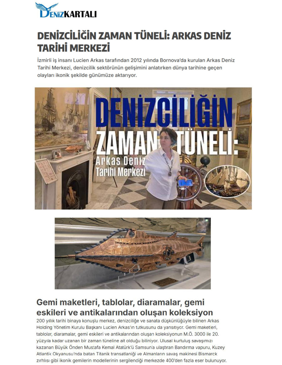 Denizciliğin Zaman Tüneli: Arkas Deniz Tarihi Merkezi