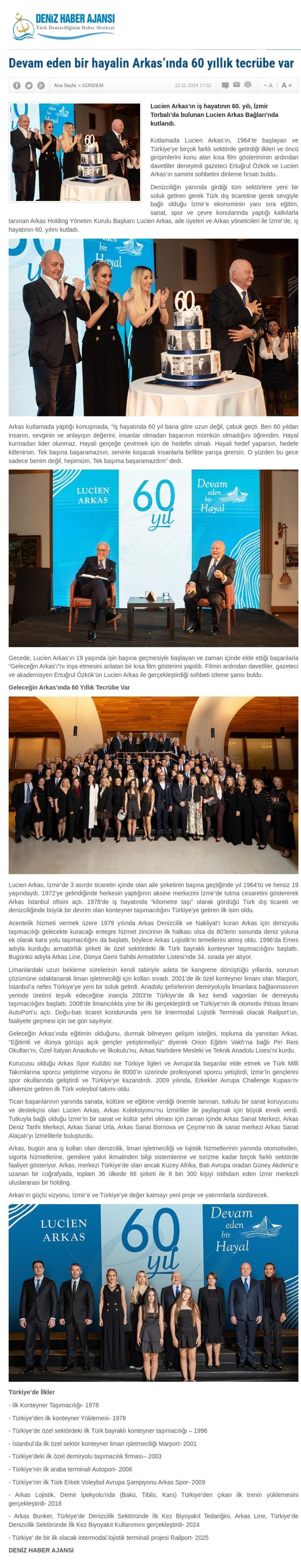 Devam eden bir hayalin Arkas'ında 60 yıllık tecrübe var