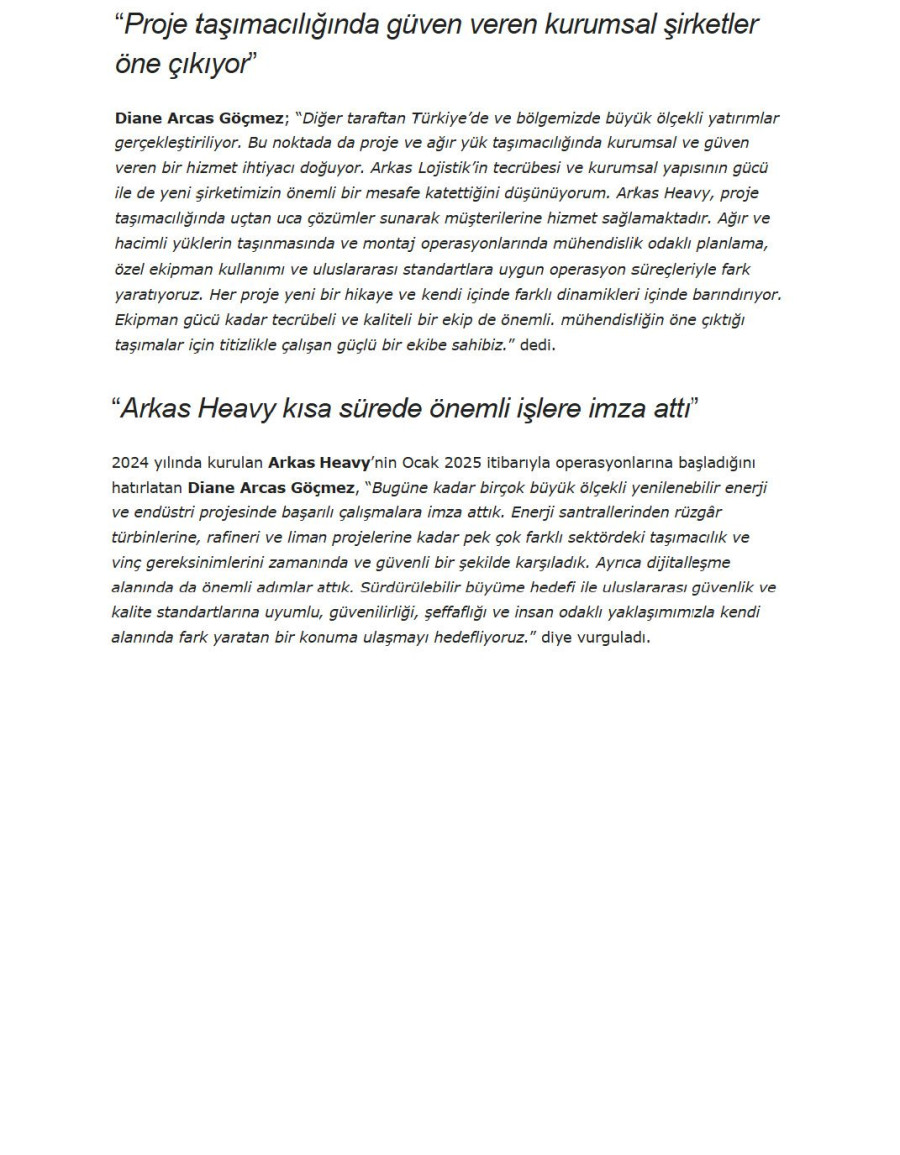 Arkas Heavy, Yeni Yatırımlarıyla Büyümeye Devam Ediyor