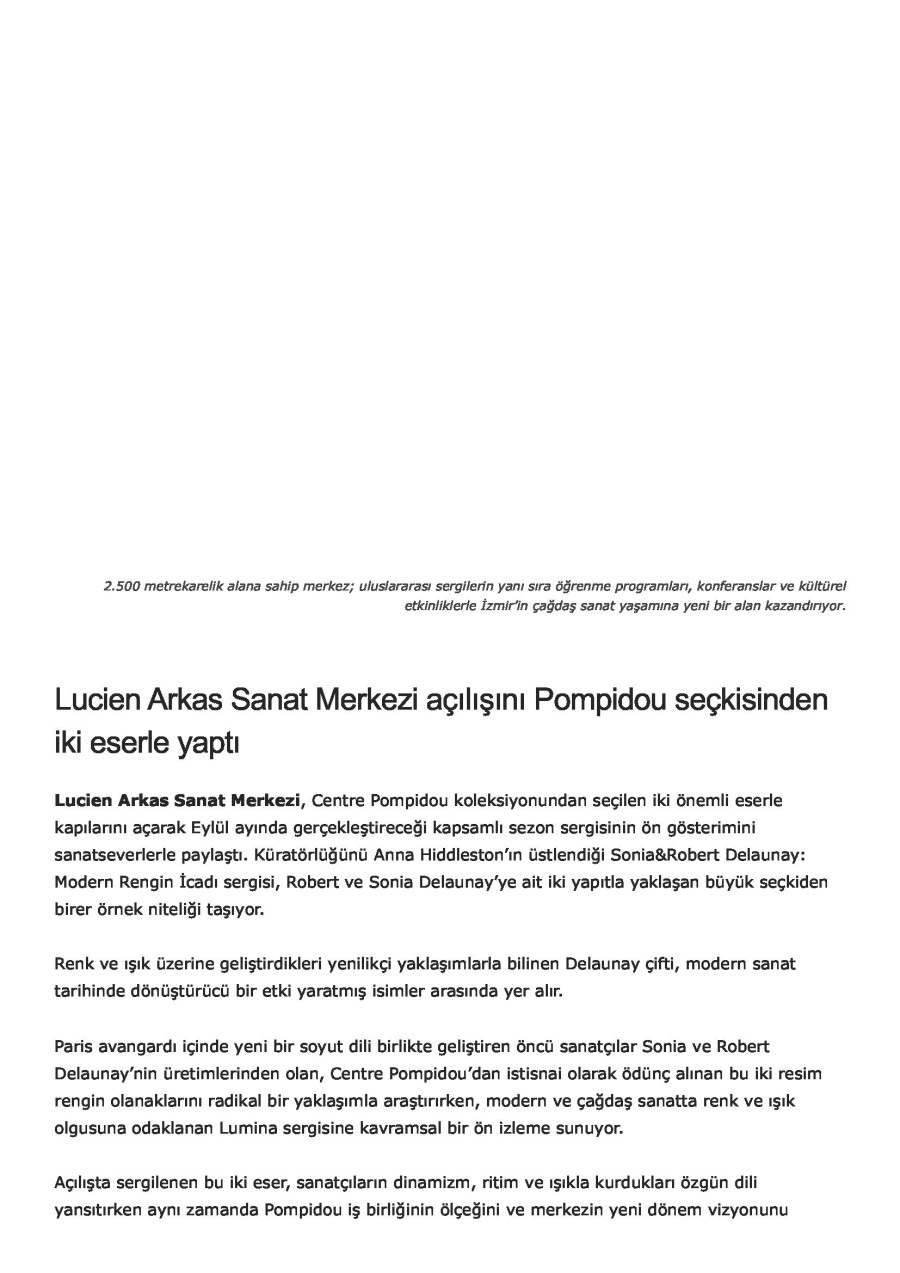 Lucien Arkas Sanat Merkezi Kapılarını Açtı