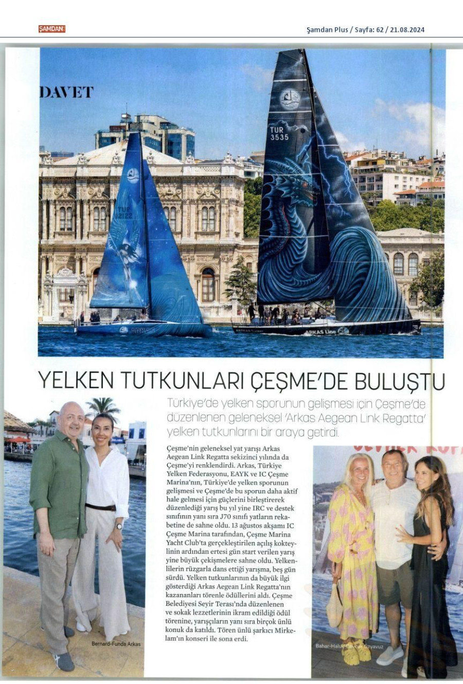 Yelken tutkunları Çeşme'de buluştu