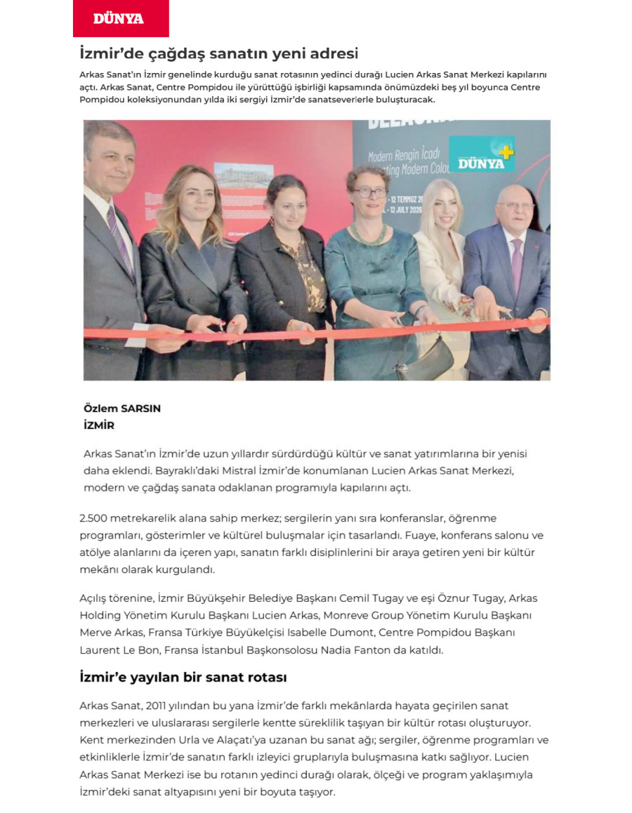 İzmir'de Çağdaş Sanatın Yeni Adresi