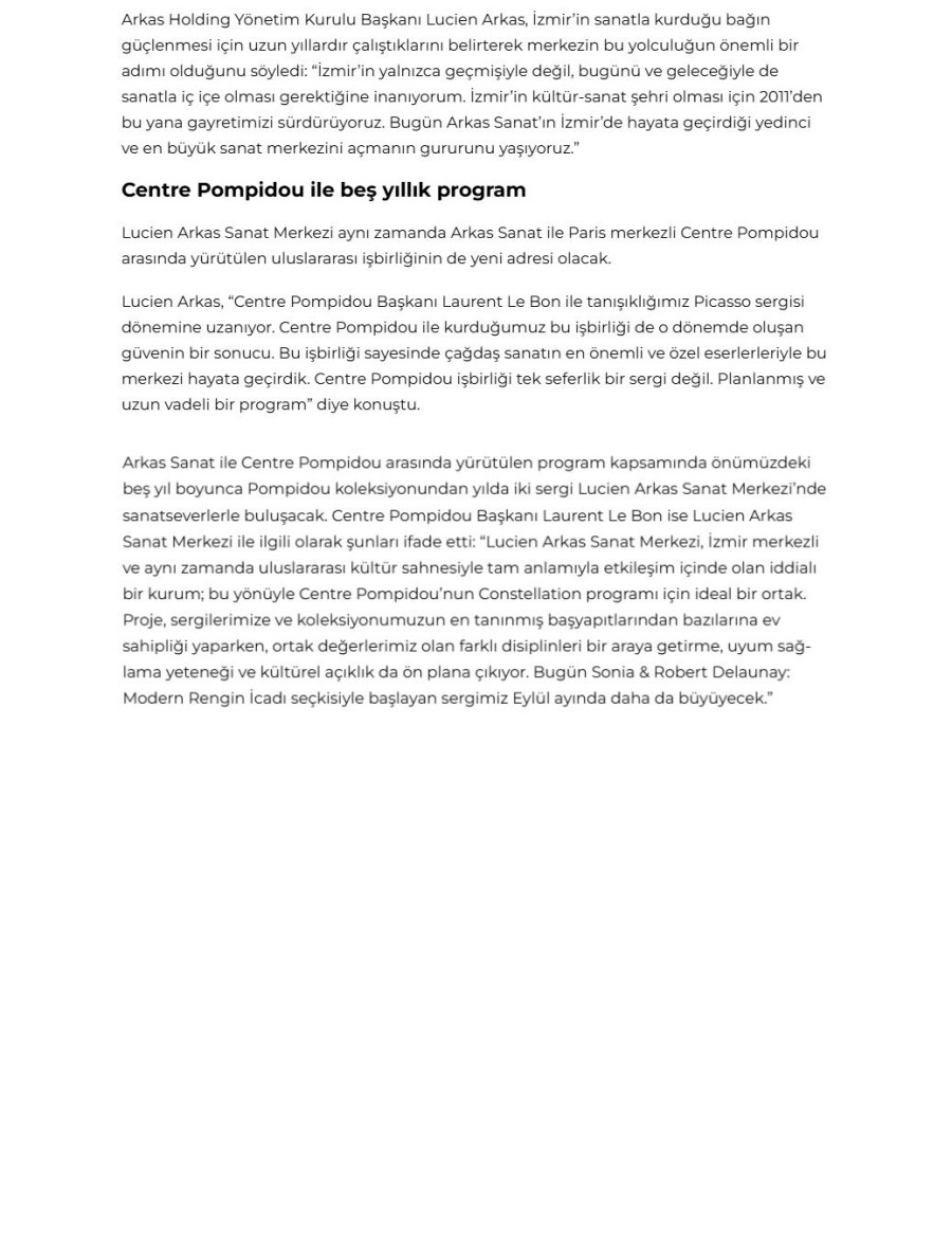 İzmir'de Çağdaş Sanatın Yeni Adresi