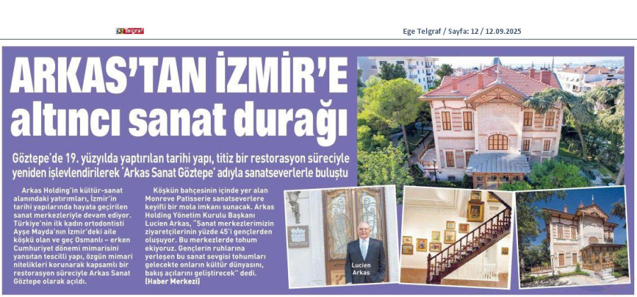 Arkas'tan İzmir'e Altıncı Sanat Durağı