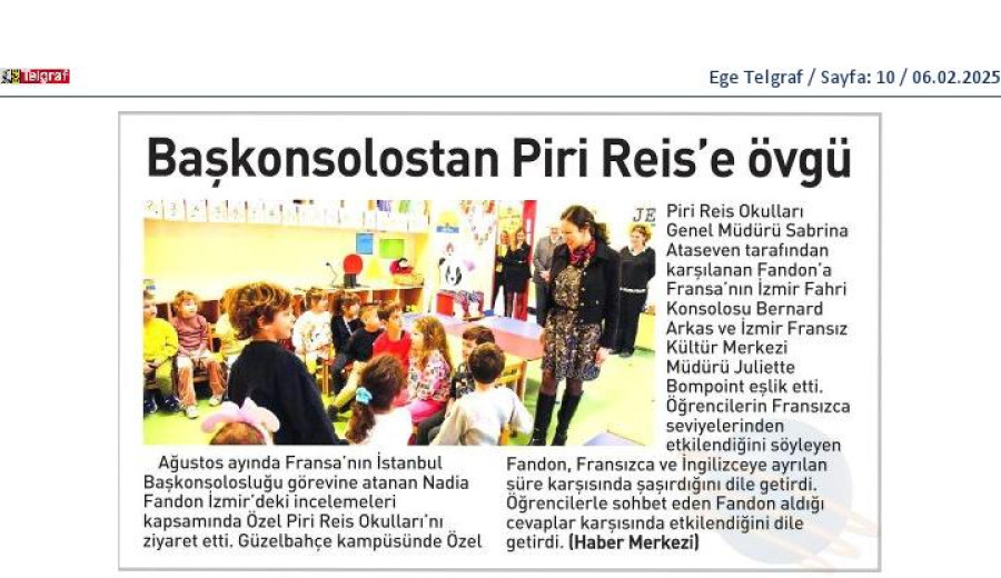 Başkonsolostan Piri Reis'e Övgü