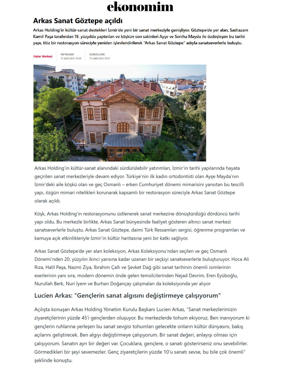 Arkas Sanat Göztepe Açıldı