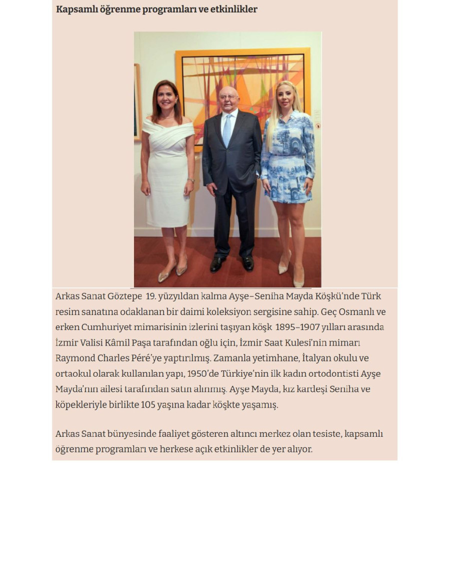 Arkas İzmir’in Kültür Sanat  Merkezi Olması İçin Yatırımlarına Devam Ediyor 