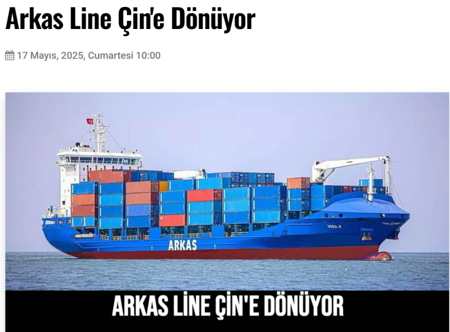 Arkas Line Çin'e Dönüyor