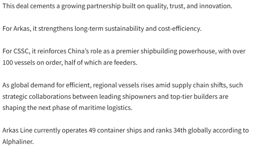 Arkas Holding Expands Fleet with Another Order at China State Shipbuilding’s Huangpu Wenchong Shipyard