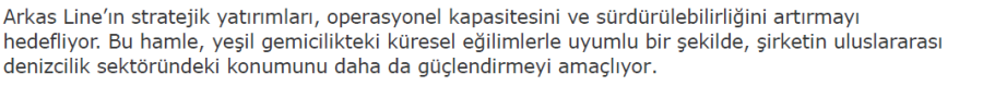 Arkas Line, Çin’e Yeni Gemi Siparişleri Verdi