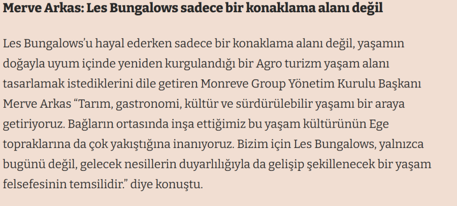 Les Bungalows Hizmete Açıldı