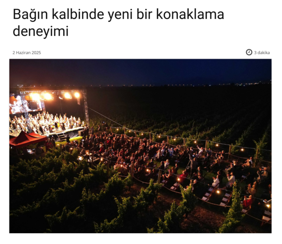 Bağın Kalbinde Yeni Bir Konaklama Deneyimi 