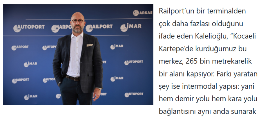 İlk İntermodal Terminal Railport, Operasyona Gün Sayıyor