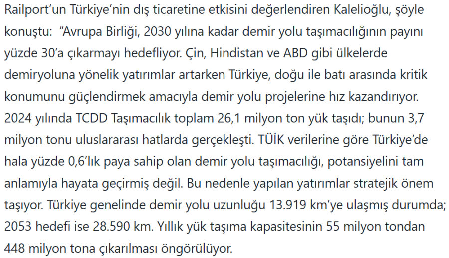 İlk İntermodal Terminal Railport, Operasyona Gün Sayıyor