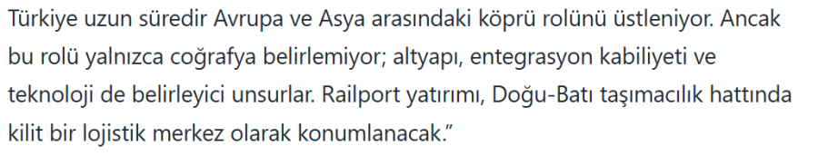 İlk İntermodal Terminal Railport, Operasyona Gün Sayıyor