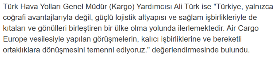 Türkiye, Almanya'da Düzenlenen Transport Logistic 2025 Fuarında Temsil Edildi