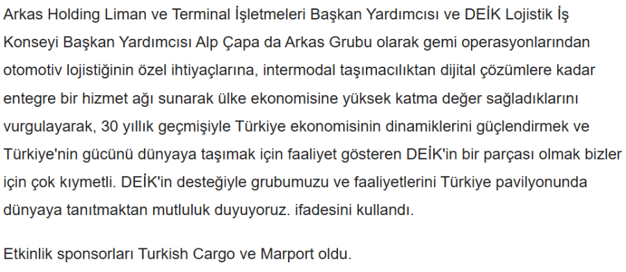 DEİK Lojistik İş Konseyi, Transport Logistic 2025 Fuarında Milli Pavilyon Kurdu