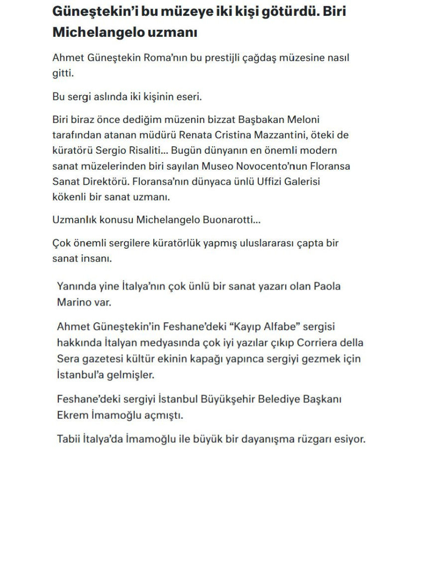 Türkiye’nin “Hafıza Odası” Dün Meloni İtalya’sının “Savaş Odası”na Girdi