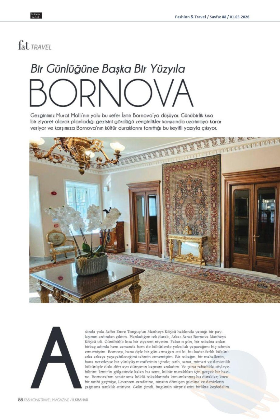 Bir Günlüğüne Başka Bir Yüzyıla: Bornova