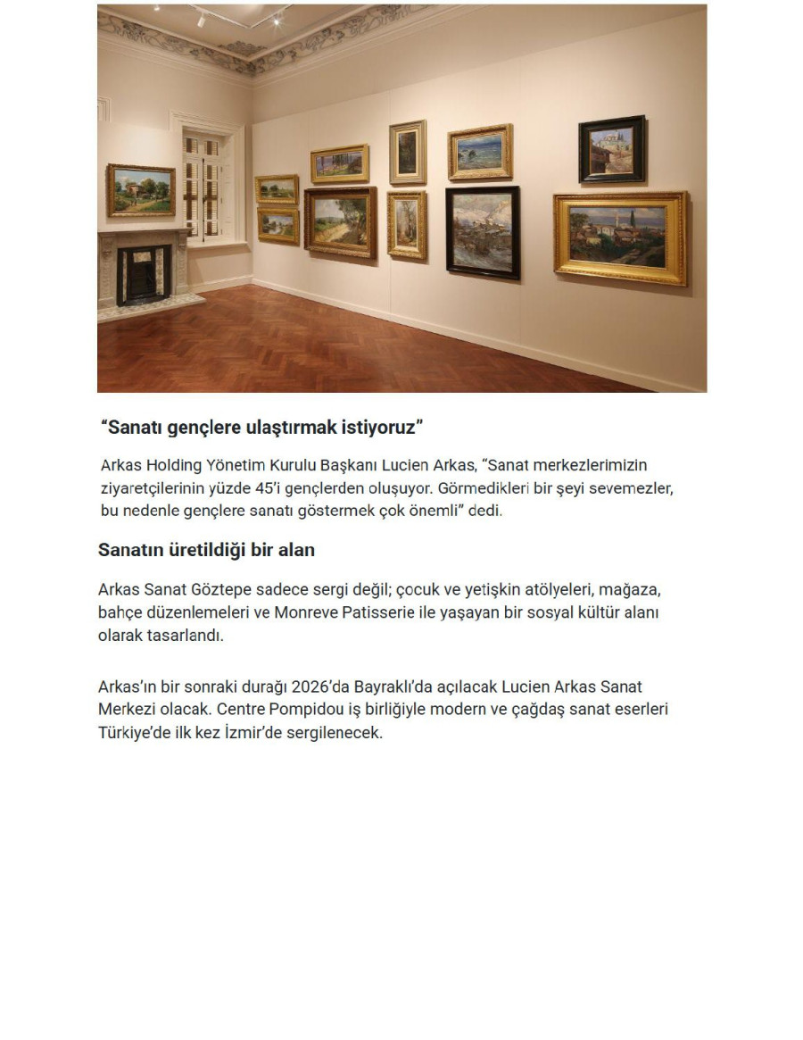 Arkas Sanat Göztepe Açıldı: İzmir'e Yeni Sanat Durağı