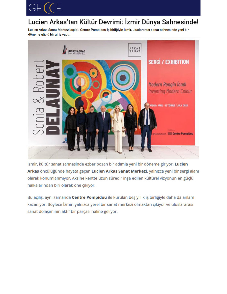 Lucien Arkas’tan Kültür Devrimi: İzmir Dünya Sahnesinde