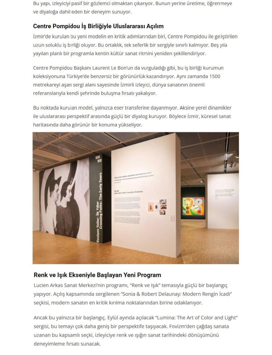 Lucien Arkas’tan Kültür Devrimi: İzmir Dünya Sahnesinde