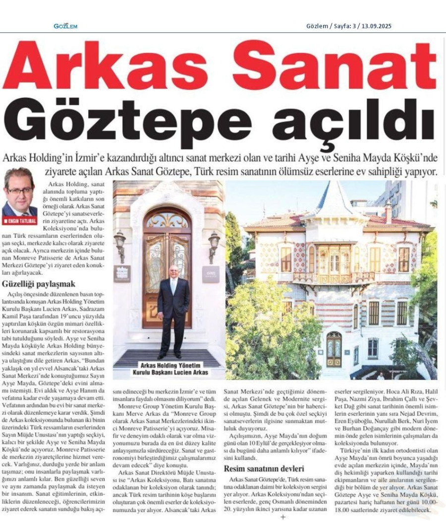 Arkas Sanat Göztepe Açıldı