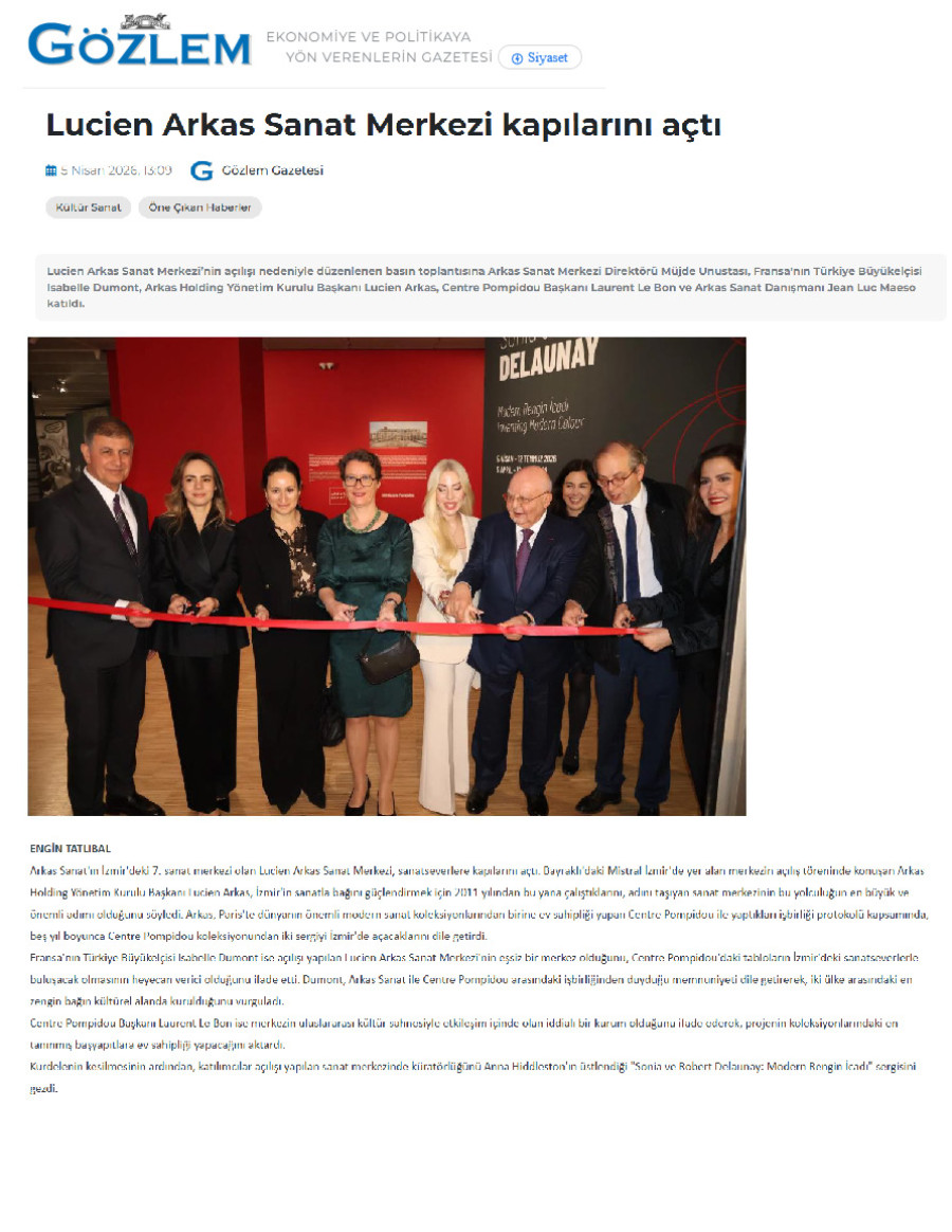 Lucien Arkas Sanat Merkezi Kapılarını Açtı