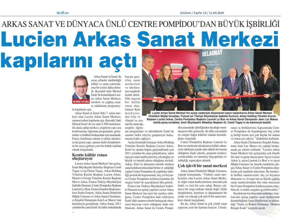 Lucien Arkas Sanat Merkezi Kapılarını Açtı